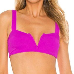 l*space Ribbed Lee Lee Bikini Top Pitaya Raspberry Size DD